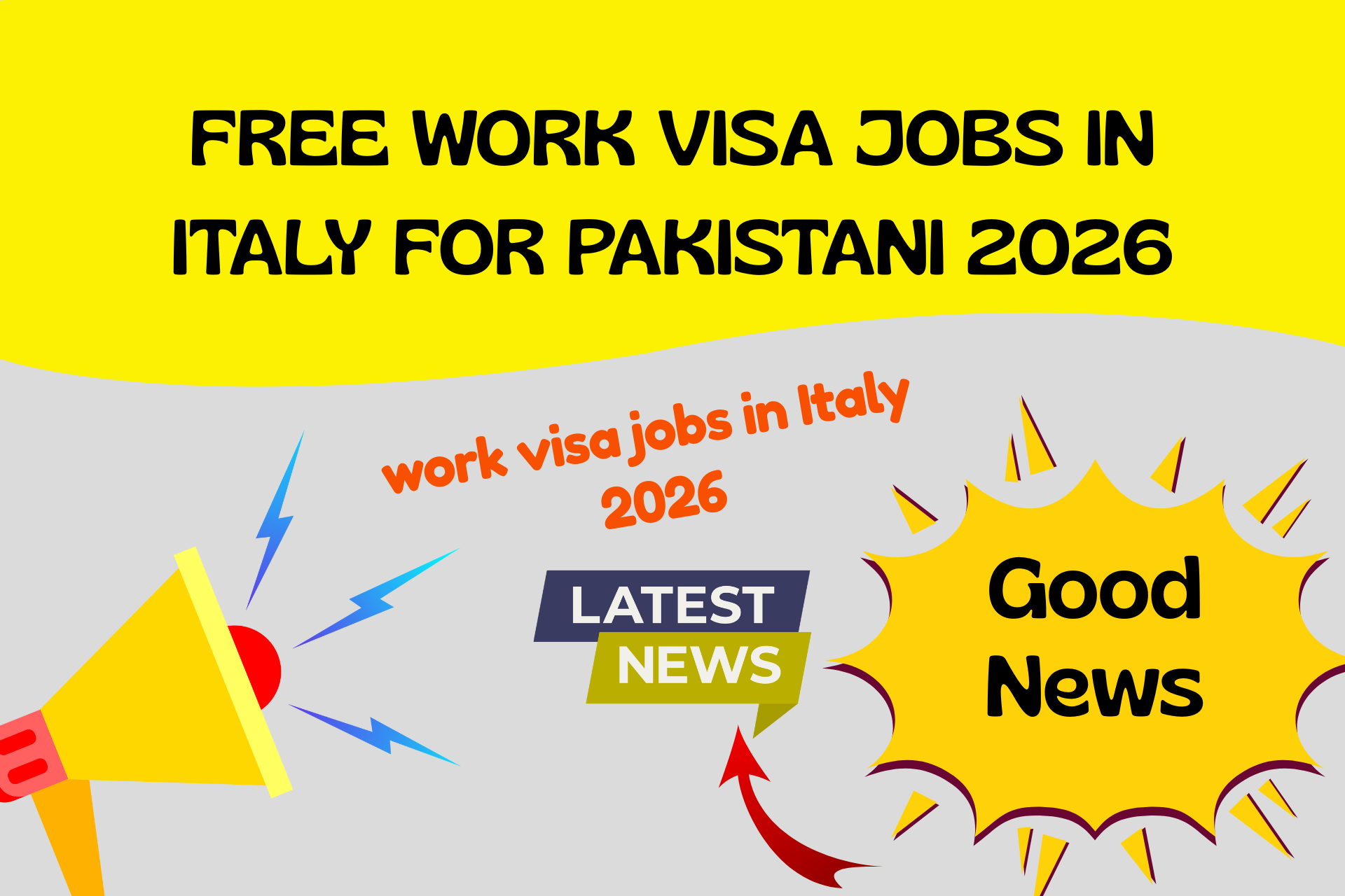 Free work visa jobs in Italy for Pakistani 2026